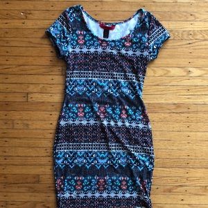Cap sleeved, form fitting dress